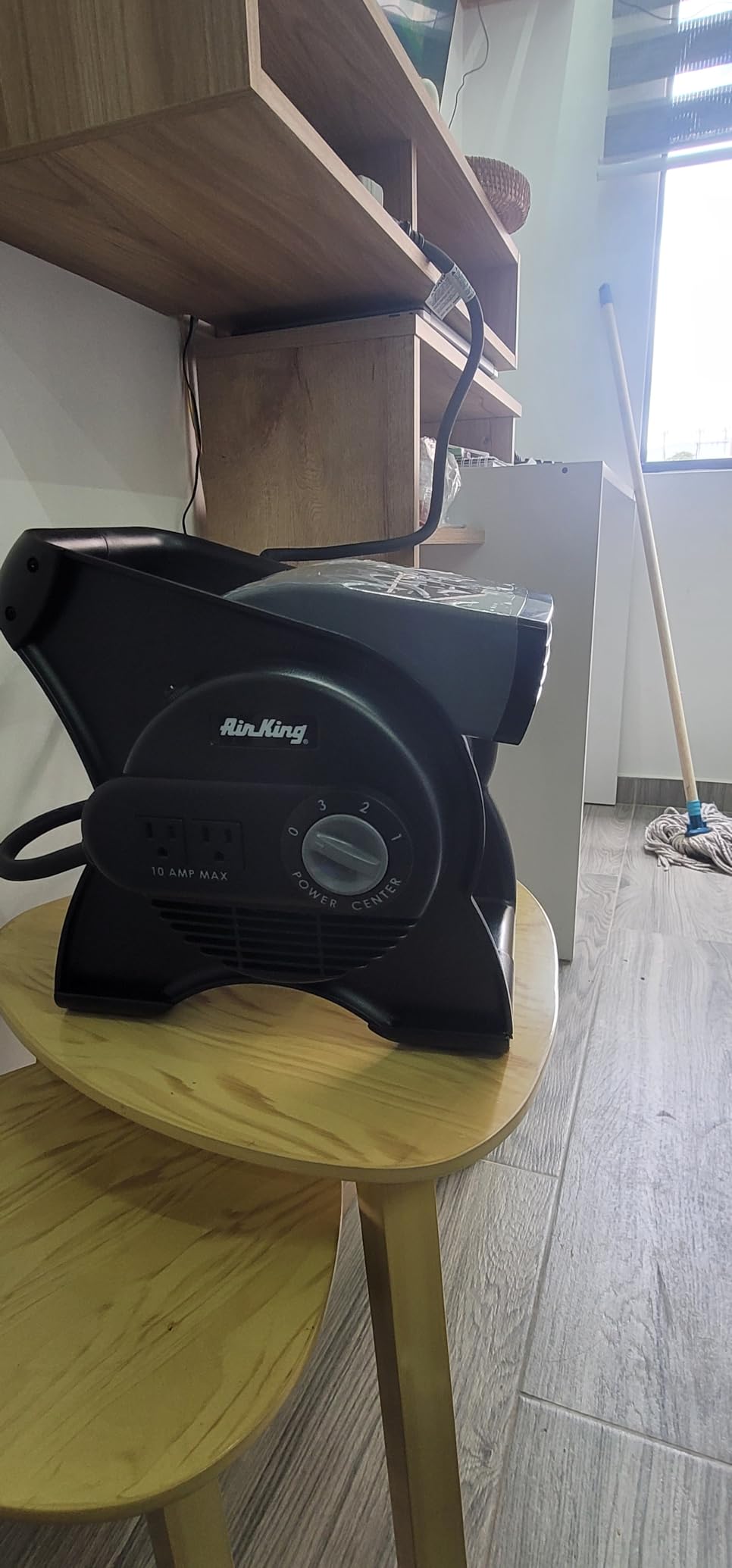 Air King Commercial Grade Pivoting Utility Fan, for Cooling, Ventilating, Exhausting and Drying at Home, Job Site, Work Shop, Construction, 3 Speeds, 11.25