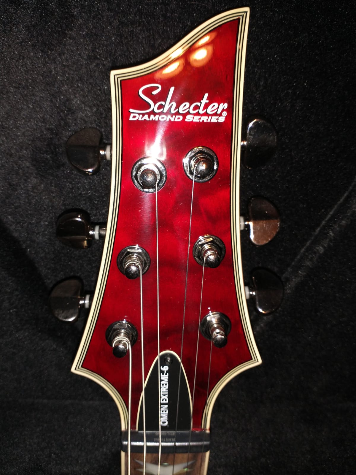Schecter Omen Extreme-6 Electric Guitar - See-Thru Black customer photo 2
