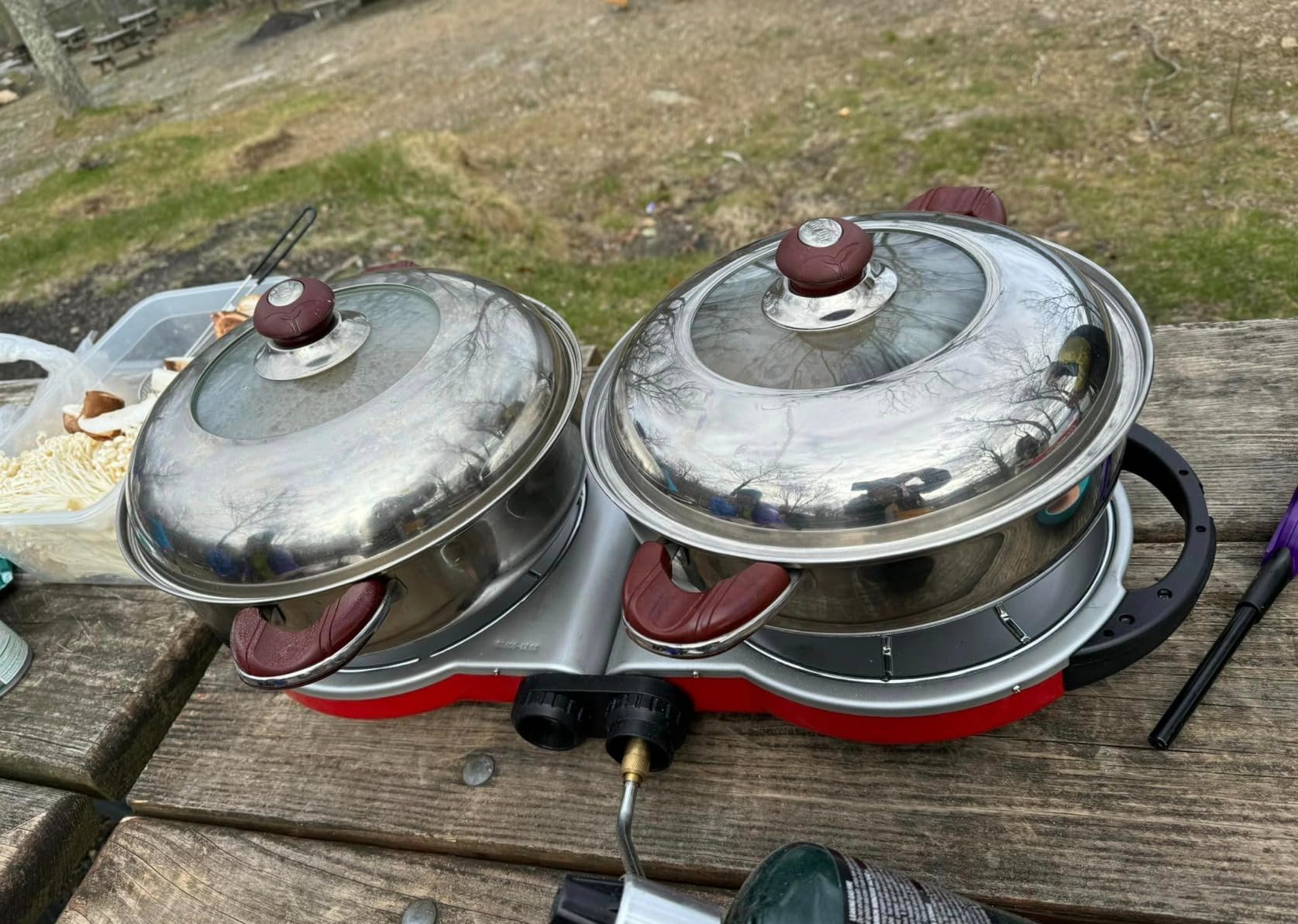 Coleman Fold ‘N Go 2-Burner Propane Stove, Dual Adjustable Burners with 20,000 BTUs of Power & InstaStart Ignition, Great for Camping, Tailgating, Grilling, & More customer photo 2