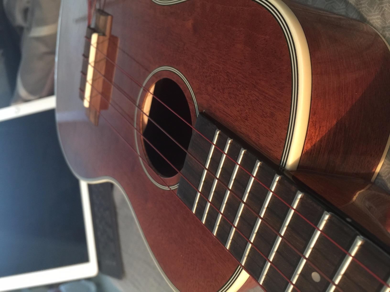 Kala KA-BG Gloss Mahogany Baritone Ukulele - Natural customer photo 2