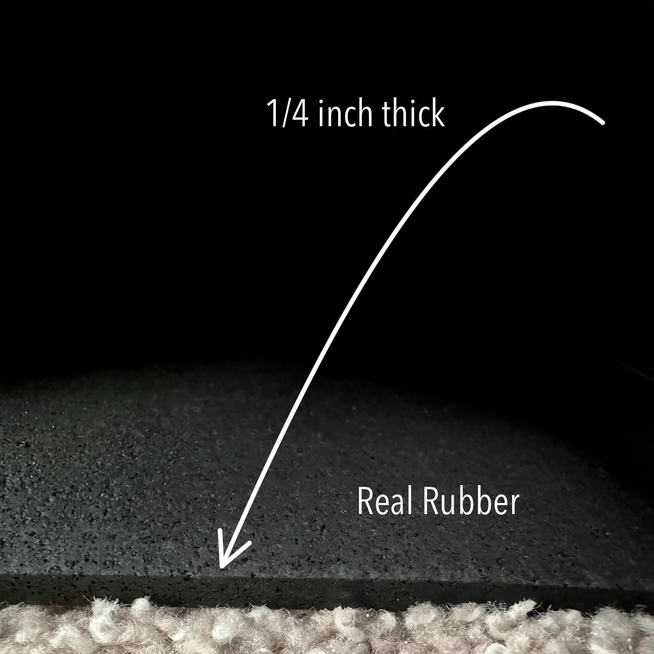 Rubber-Cal Recycled Flooring 1/4 in. x 4 ft. x 8 ft. - Black Rubber Mats customer photo 2