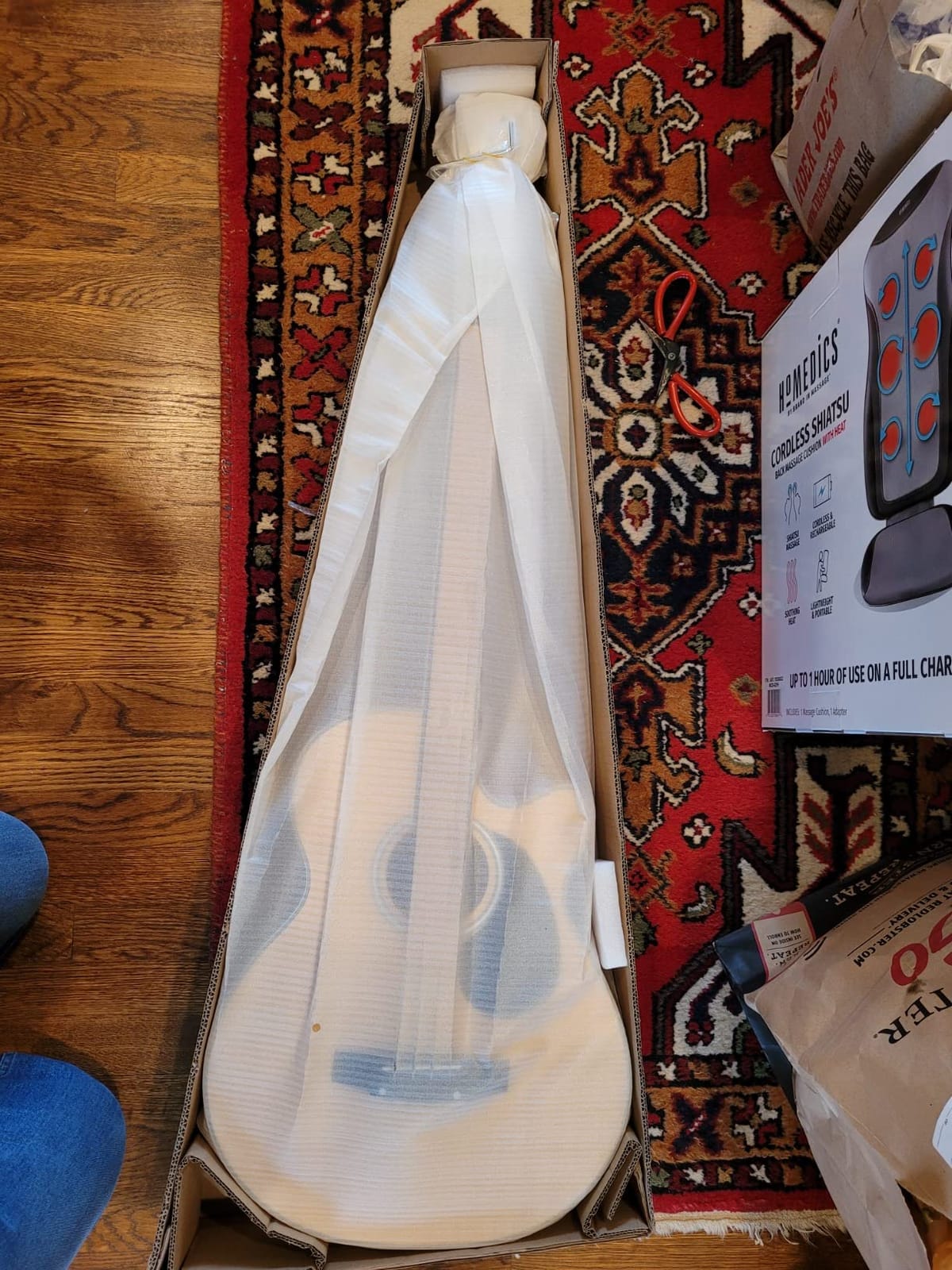 Best Choice Products Acoustic Electric Bass Guitar, Full Size 4 String, Fretted Bass Guitar w/Padded Gig Bag - Blue customer photo 1
