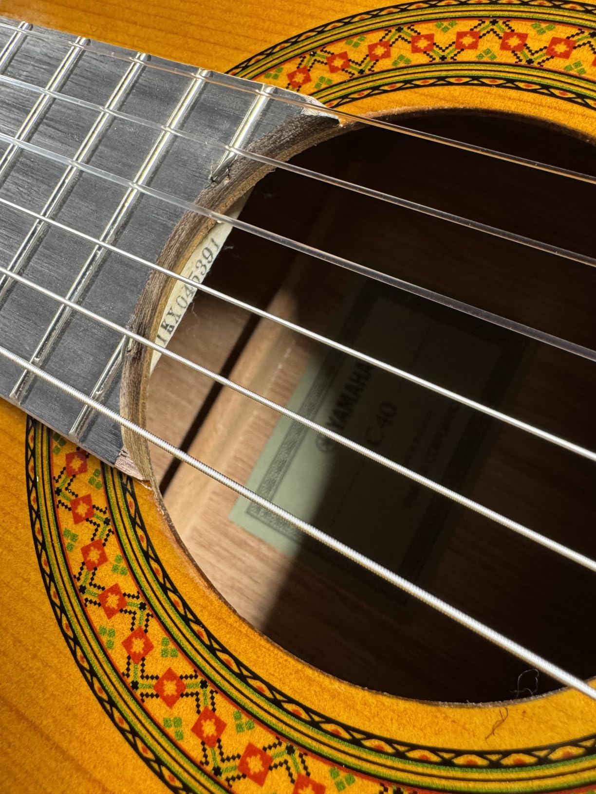 Yamaha C40II Classical Guitar, Full Size With Rosewood Fingerboard and Bridge, Natural customer photo 2