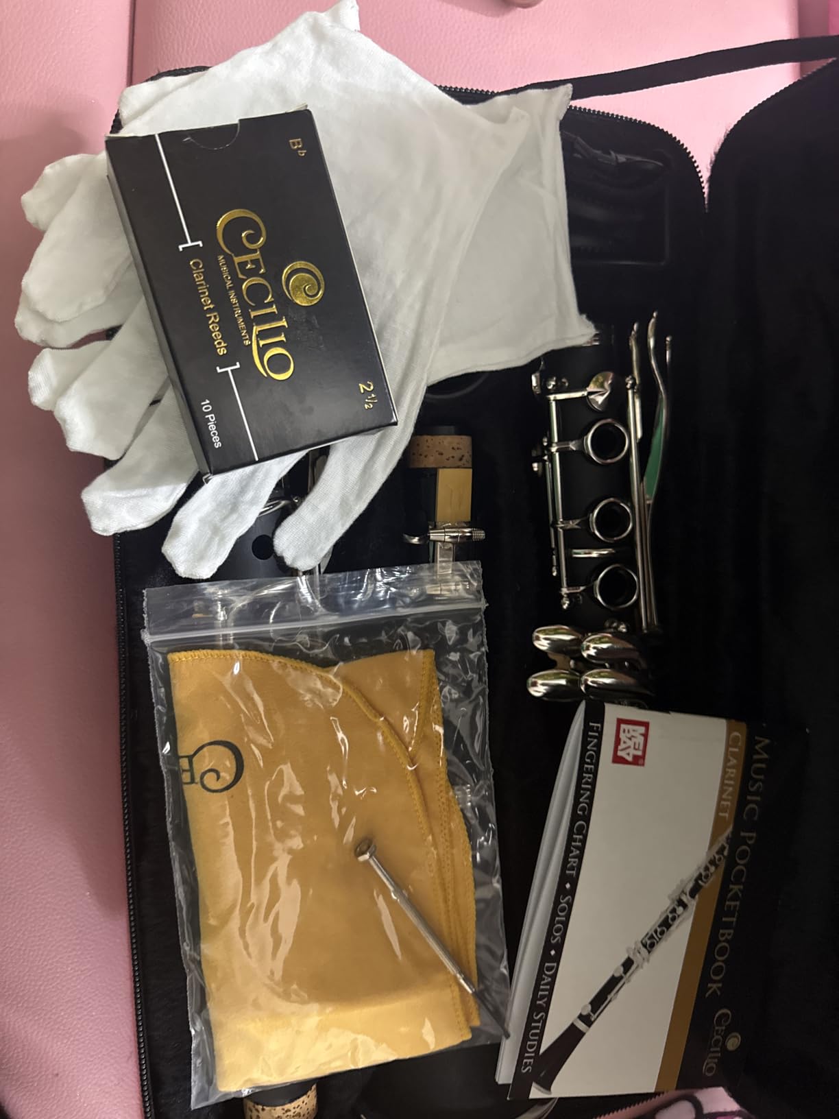 Mendini by Cecilio Ebonite Bb Clarinet Kit for Beginner - Black customer photo 2