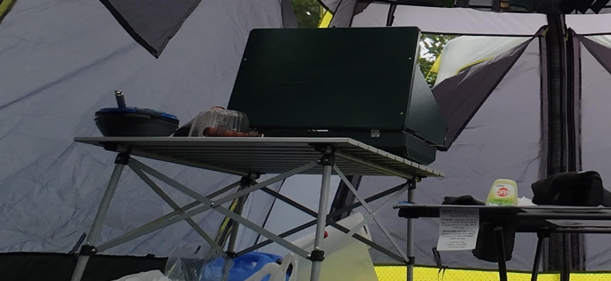 Coleman Outdoor Folding Table, Sturdy Aluminum Camping Table with Snap-Together Design, Seats 4 & Carry Bag Included, Great for Camping, Tailgating, Grilling, Hunting, Outdoor Dining & More customer photo 1