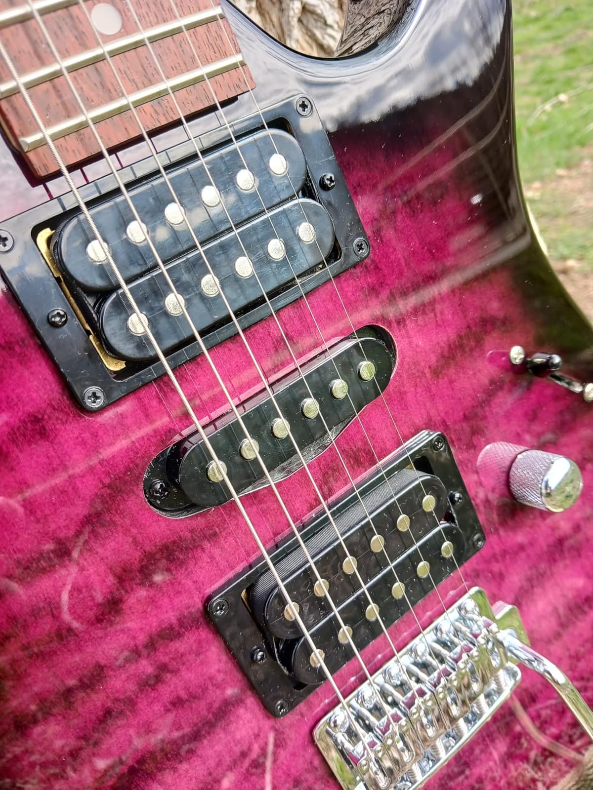Ibanez GIO Series GRX70QA - Transparent Blue Burst customer photo 1