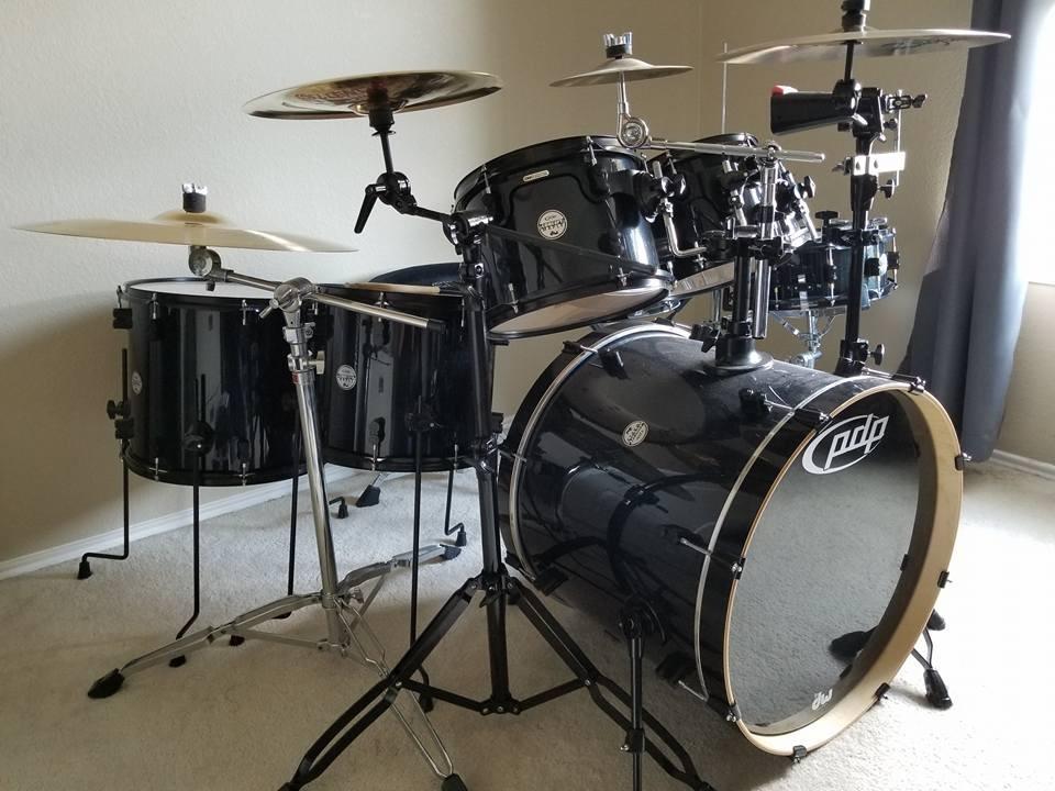 PDP By DW 7-Piece Concept Maple Shell Pack with Chrome Hardware Red to Black Fade customer photo 2