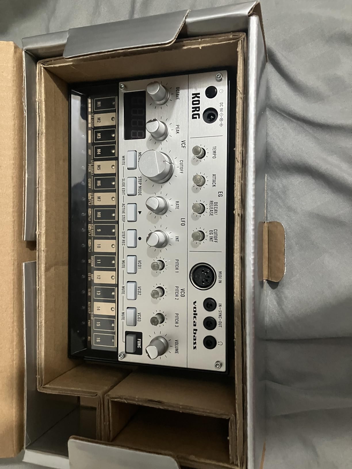 Korg Volca Bass Analog Synthesizer w/Three Oscillators and 16-step Sequencer customer photo 1