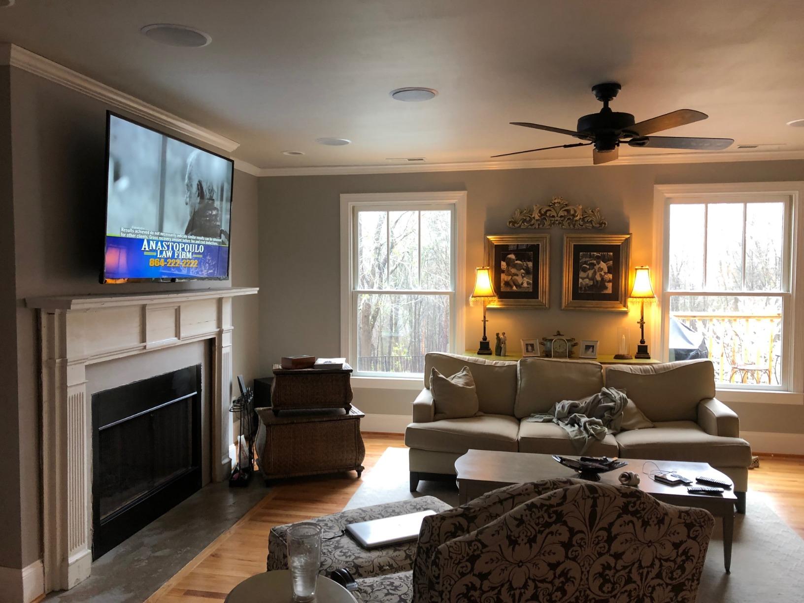 Acoustic Audio by Goldwood CS-IC83 8” 3-Way In Ceiling Home Theater Speaker System (White, 5 Speakers) customer photo 2
