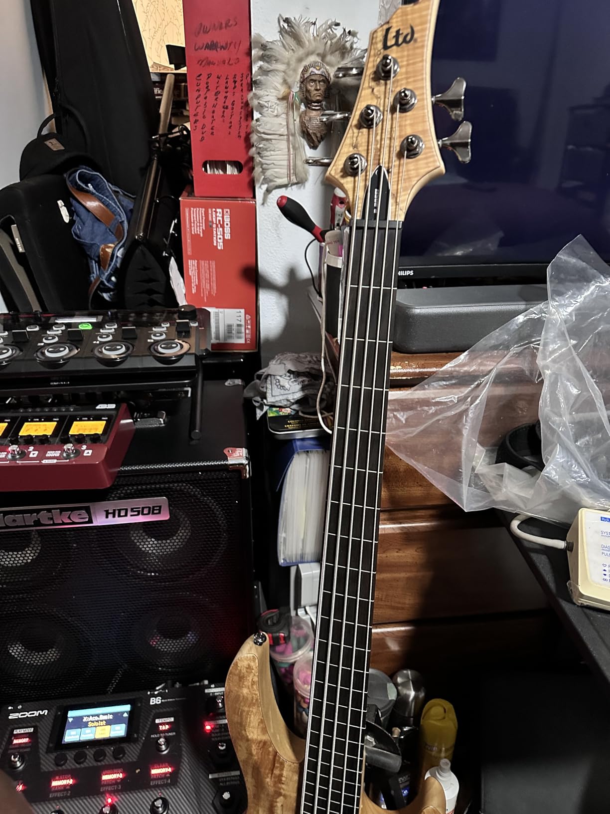 ESP LTD B-205SM Fretless - Natural Satin customer photo 1