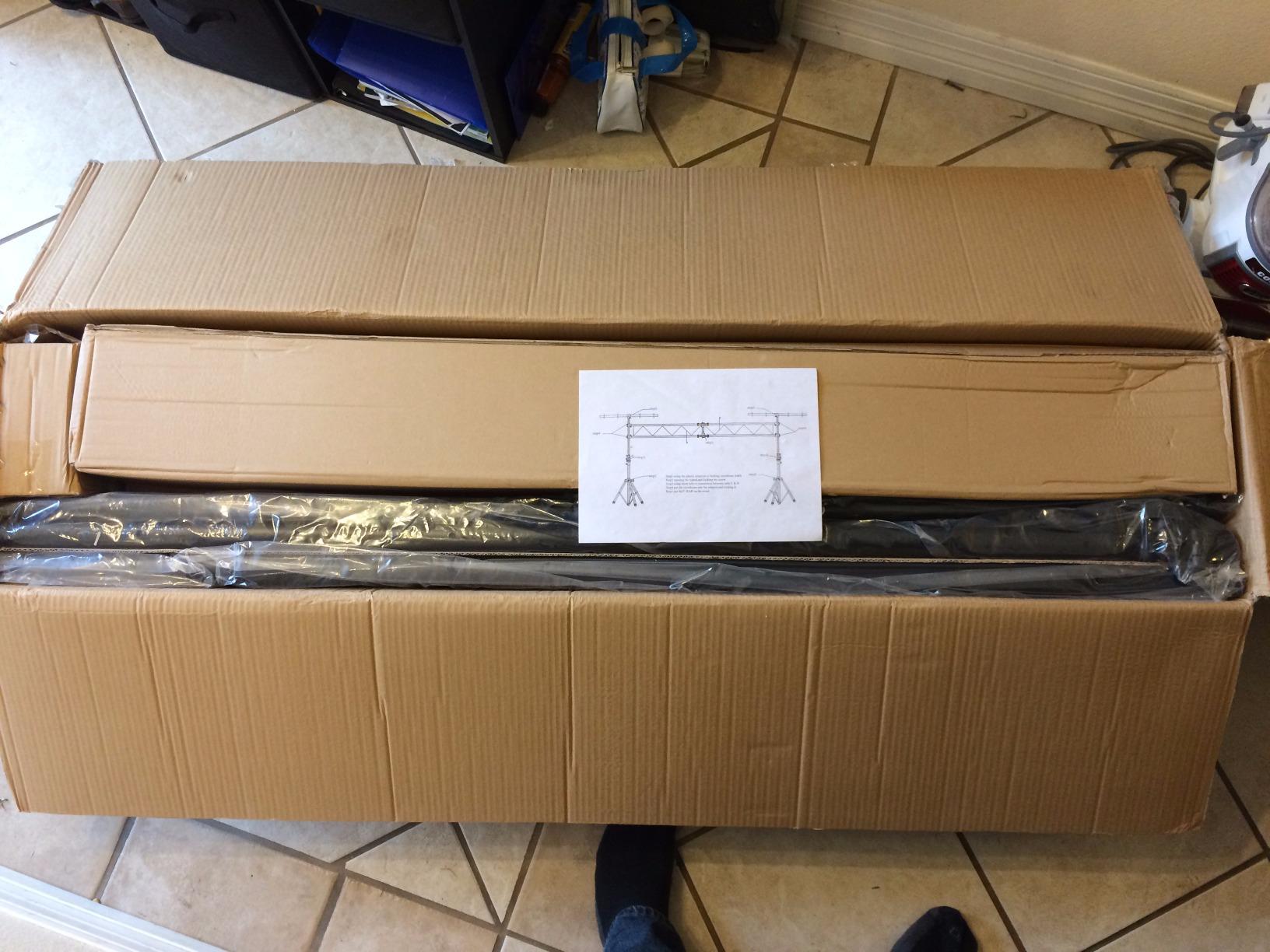 10 Ft DJ Truss Light Stand with T-Bar - Portable Lighting Tripod - ASC customer photo 2