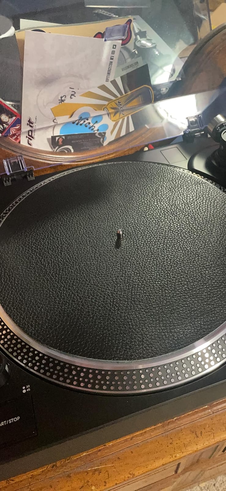 Premium Leather Deer Hide Turntable Mat customer photo 1