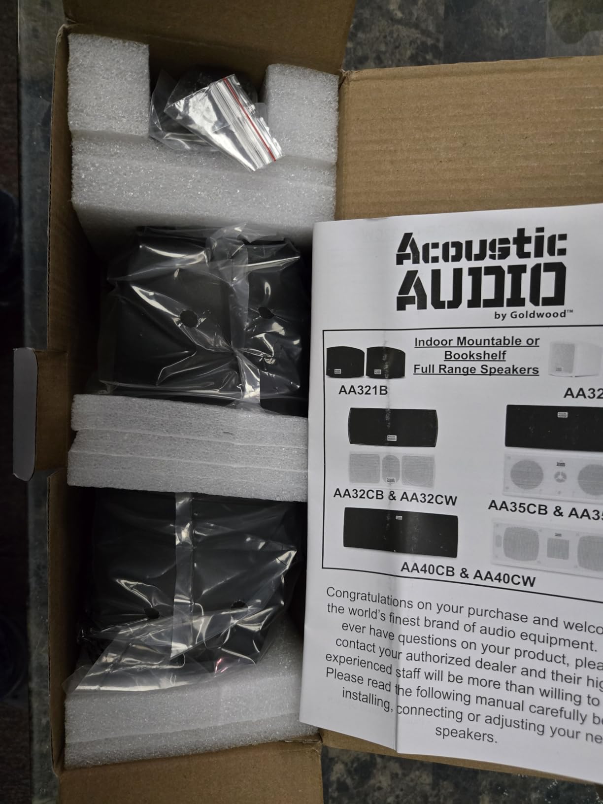 Acoustic Audio AA321B Mountable Indoor Speakers 400 Watts Black Bookshelf Pair customer photo 2