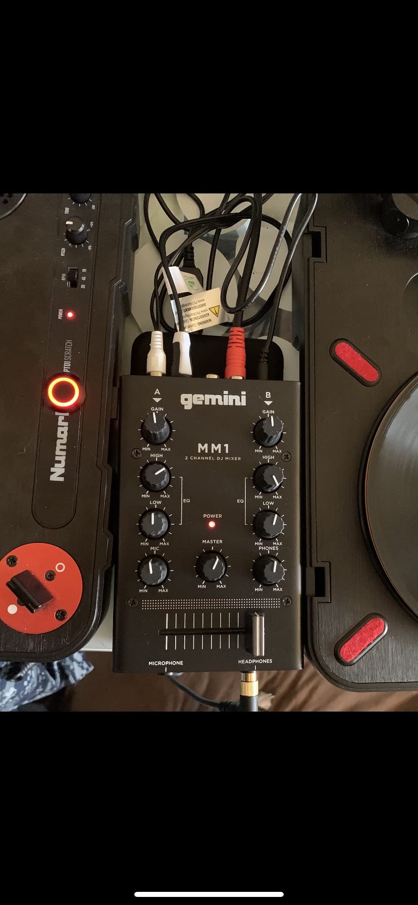 Gemini Portable 2-Channel DJ Mixer with Crossfader & EQ (MM1) customer photo 1