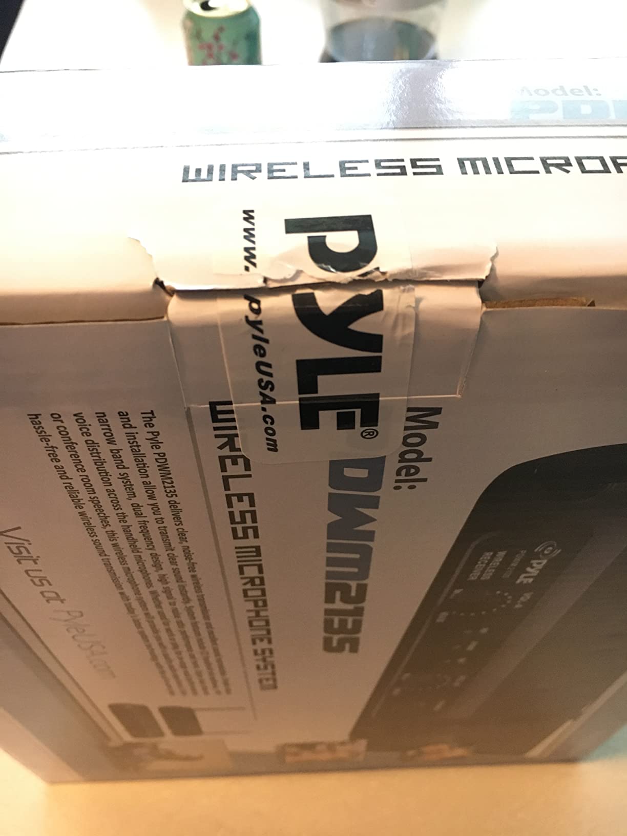 Pyle Channel Microphone System-VHF Fixed Dual Frequency Wireless Set with 2 Handheld Dynamic Transmitter Mics, Receiver Base-for PA, Karaoke, Dj Party (PDWM2135) , Black customer photo 2