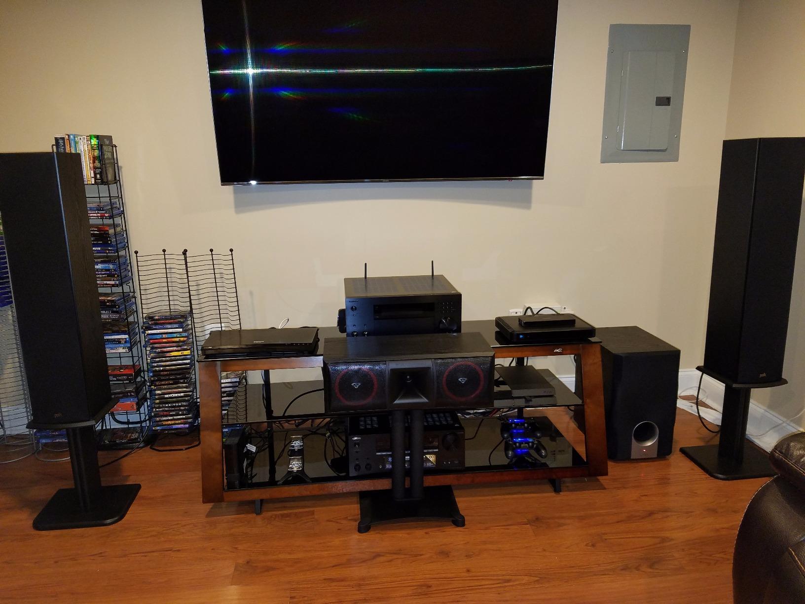 Polk Audio T50 Home Theater Floor Standing Tower Speaker 150W, Black customer photo 1