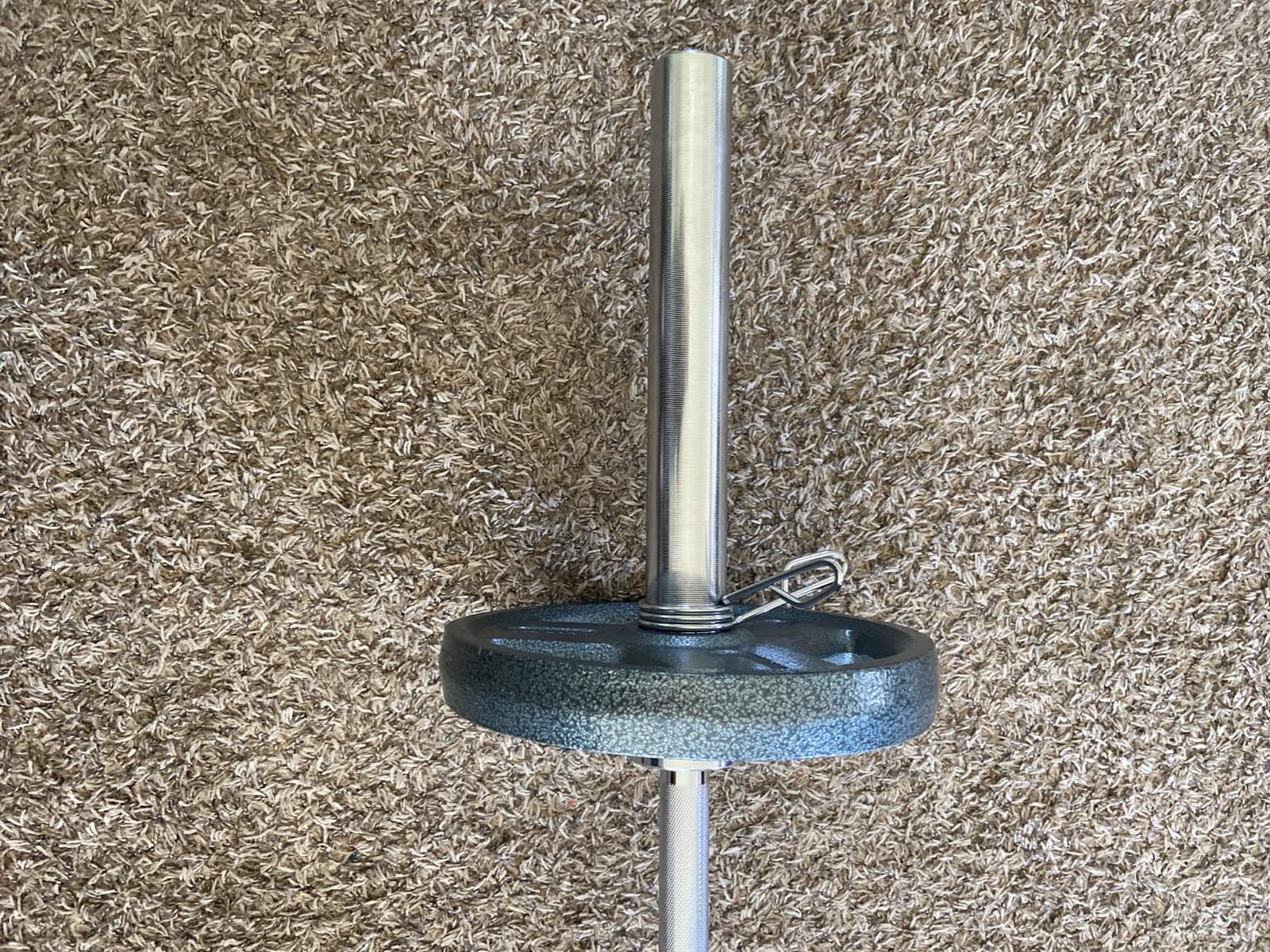 Yaheetech 7FT Olympic Barbell, 330LB Carbon Steel Weight Bar for Home Gym customer photo 1