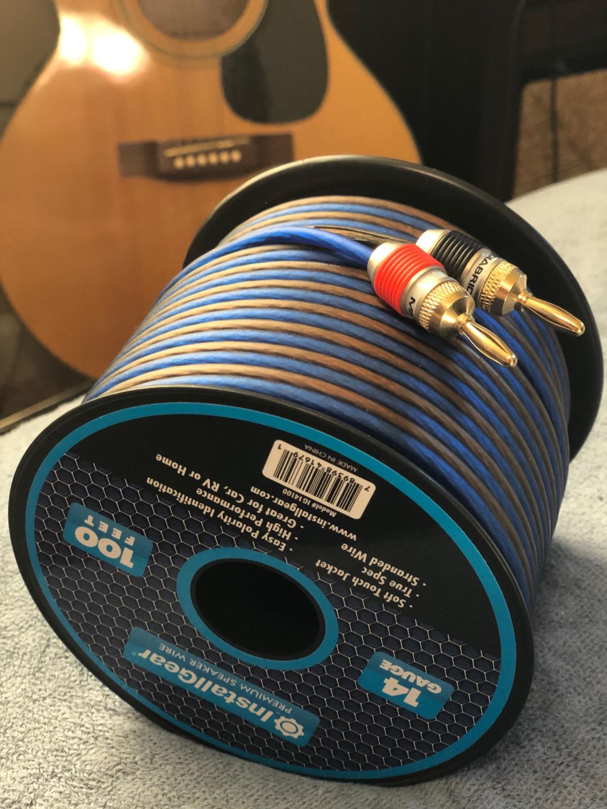 InstallGear 14 Gauge Speaker Wire 100 ft Cable, 14 AWG customer photo 2