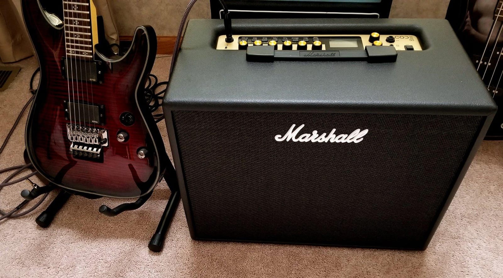 Marshall CODE50 Digital Combo Electric Guitar Amplifier - Black customer photo 1