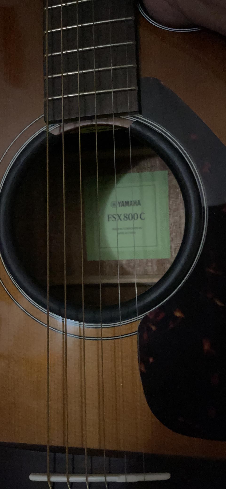 Yamaha FGX800C Solid Top Cutaway Acoustic-Electric Guitar, Dreadnought customer photo 2