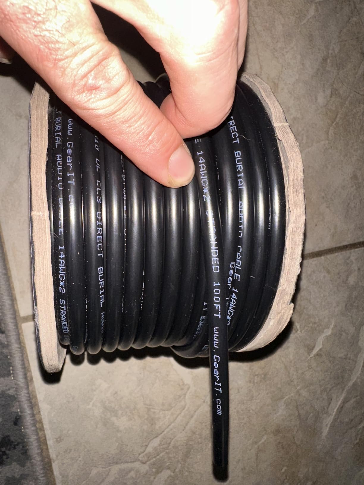 GEARit Speaker Wire 14 Gauge 100 ft, UL CL3 Rated 14 Gauge Wire Copper Wire customer photo 2