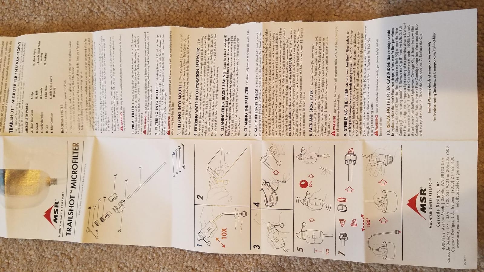 MSR TrailShot Ultralight Backpacking and Camping Squeeze Water Filter customer photo 1