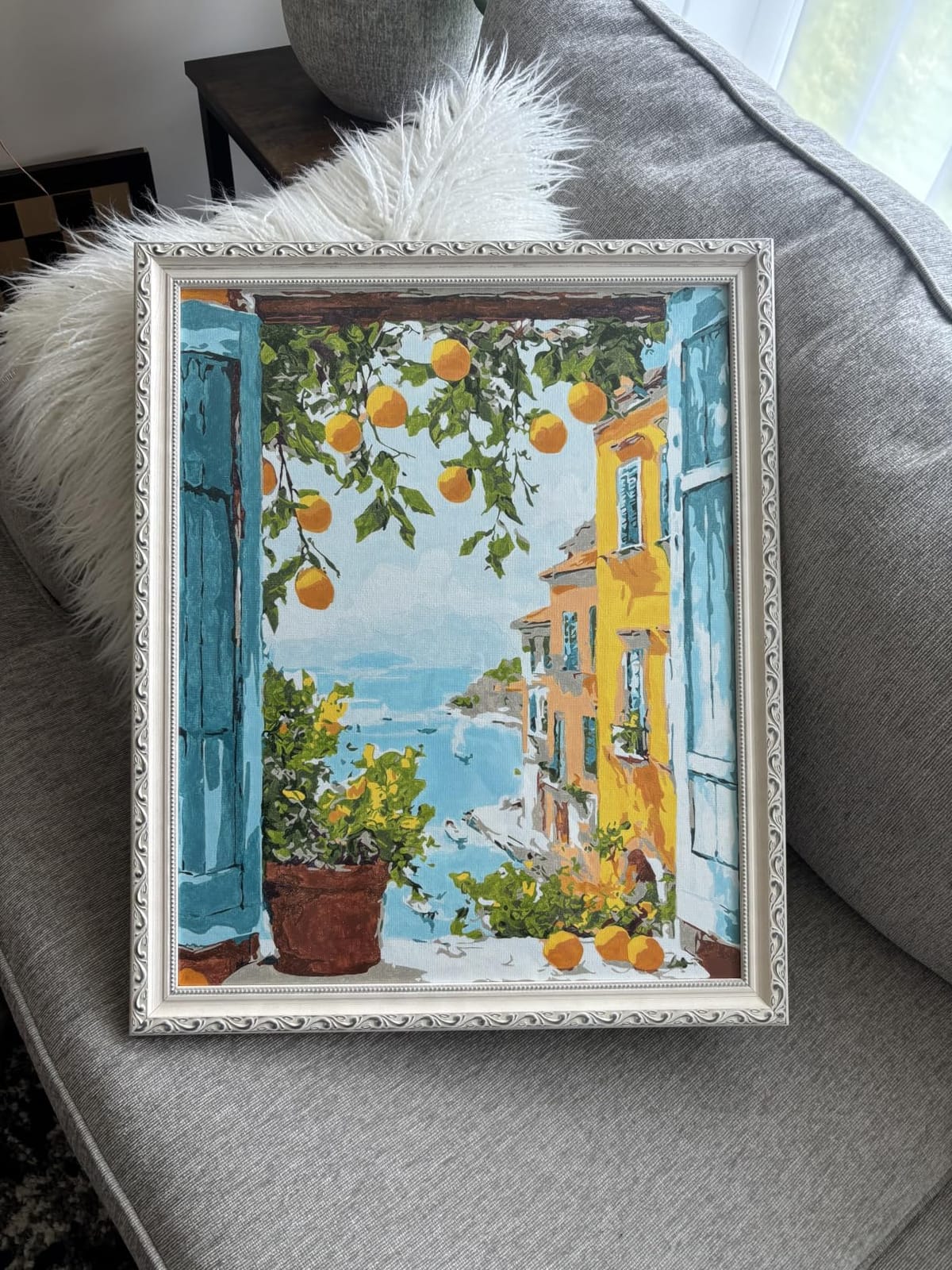 ArtToFrames 24x36 Inch Gold Picture Frame, This 1.2500 Inch Custom Poster Frame is Dark Gold - Comes with Acrylic and Corrugated Backing (WOMD6301-24x36) customer photo 2