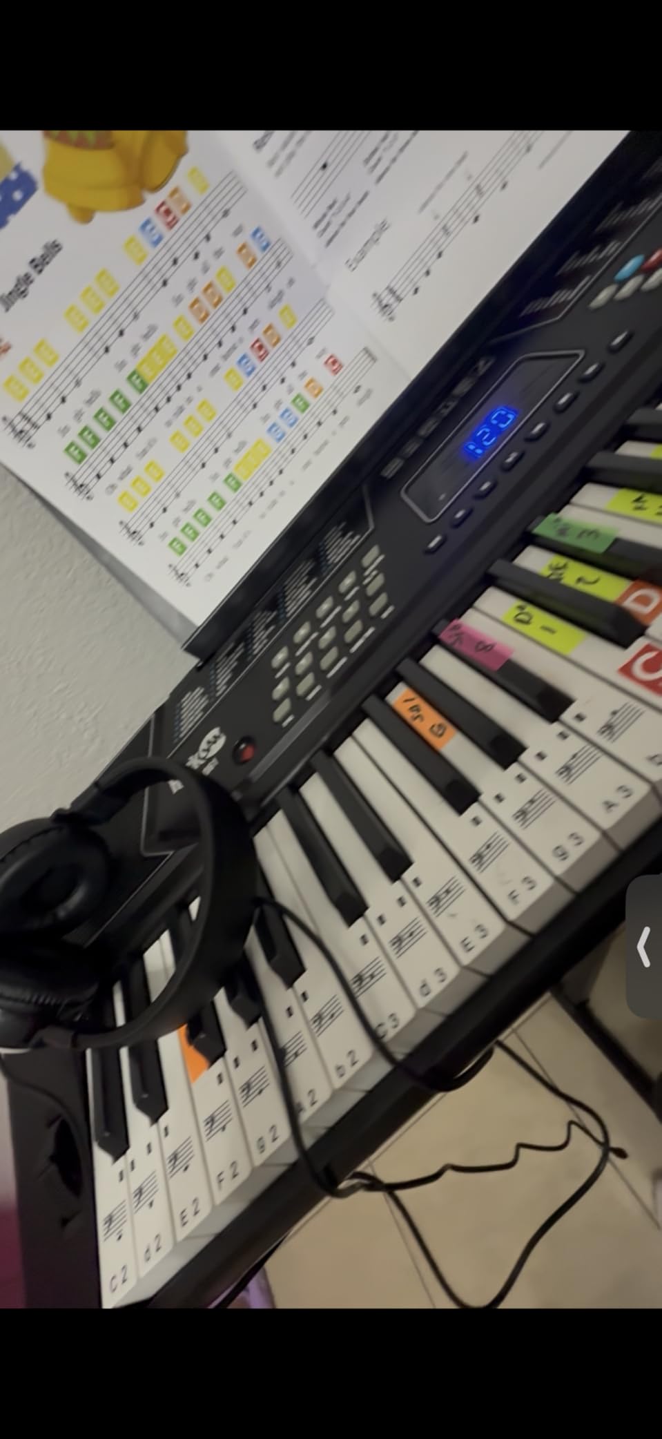 RockJam RJ761 61 Key Keyboard Piano Kit, Stand, Stool, Sustain & Headphones customer photo 2