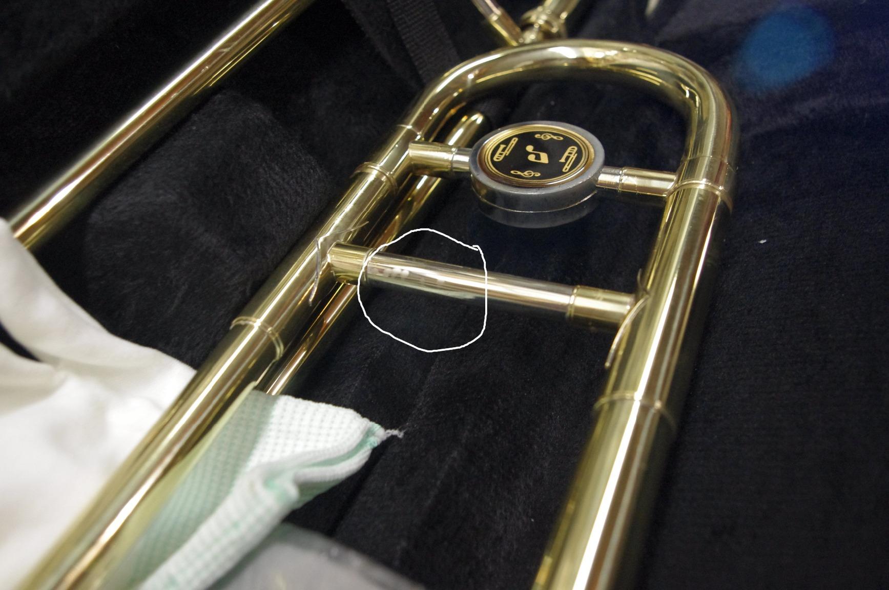 Costzon B Flat Tenor Slide Trombone Brass (Gold) customer photo 2