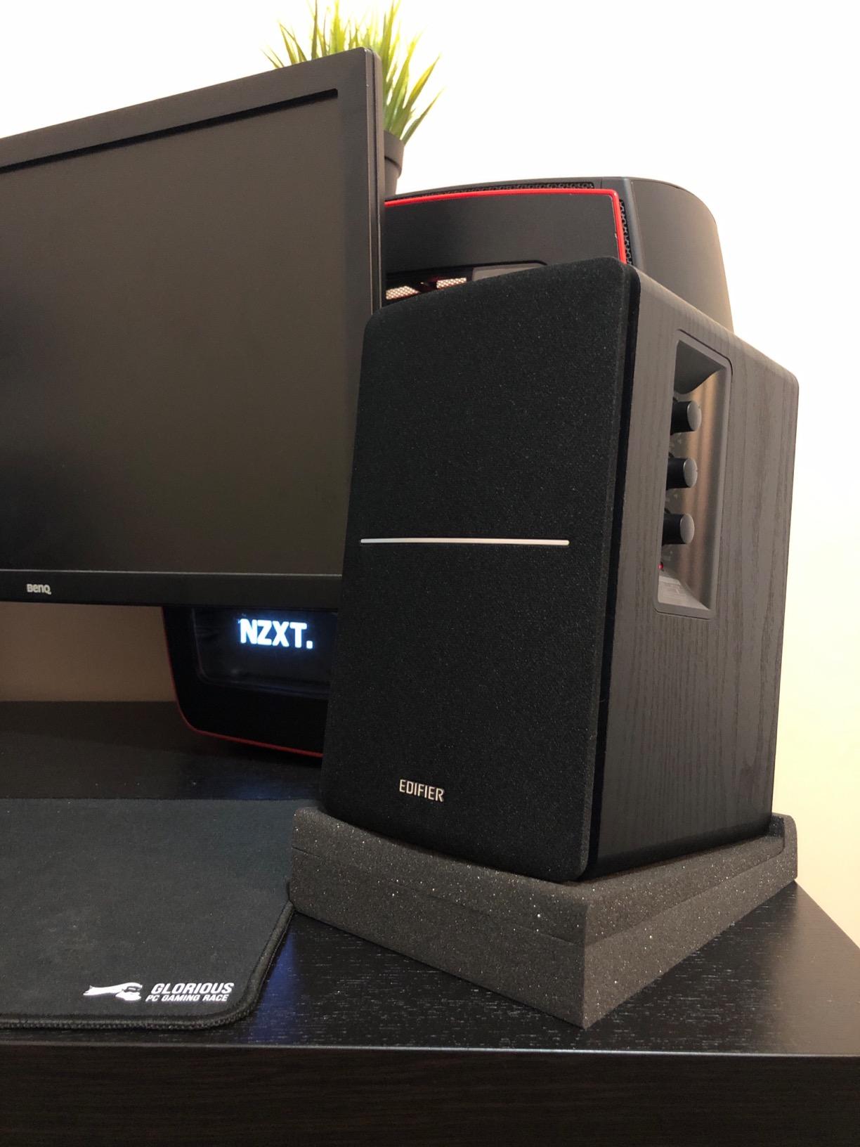 Sound Addicted - Studio Monitor Isolation Pads for 5 Inch Monitors, Pair of Two High Density Acoustic Foam which Fits Most Speaker Stands | SMPad 5 customer photo 2