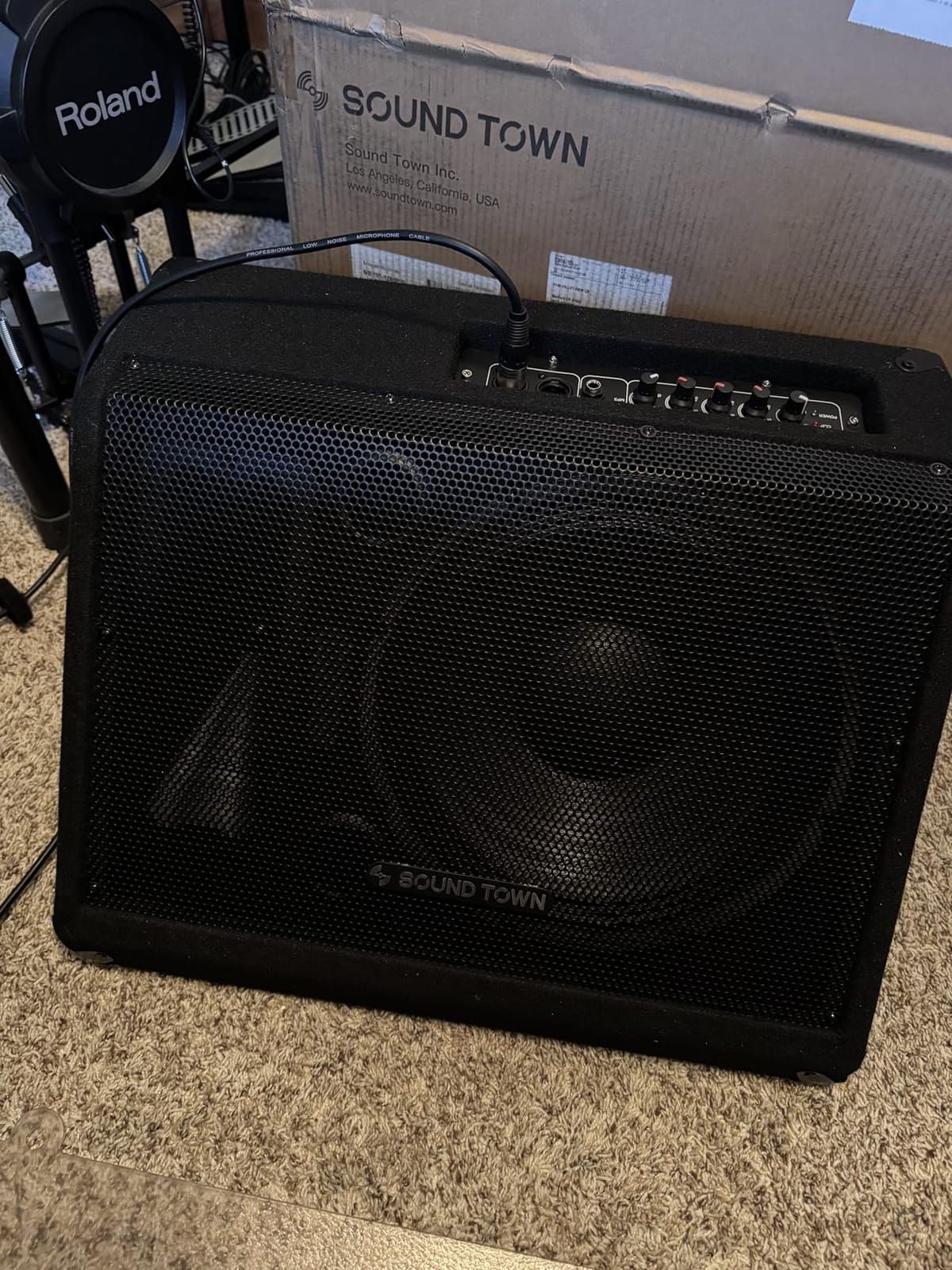 Sound Town Powered DJ PA Stage Monitor Speaker 12” 500W with Compression Driver for Live Sound, Bar, Church (METIS-12MPW) customer photo 1