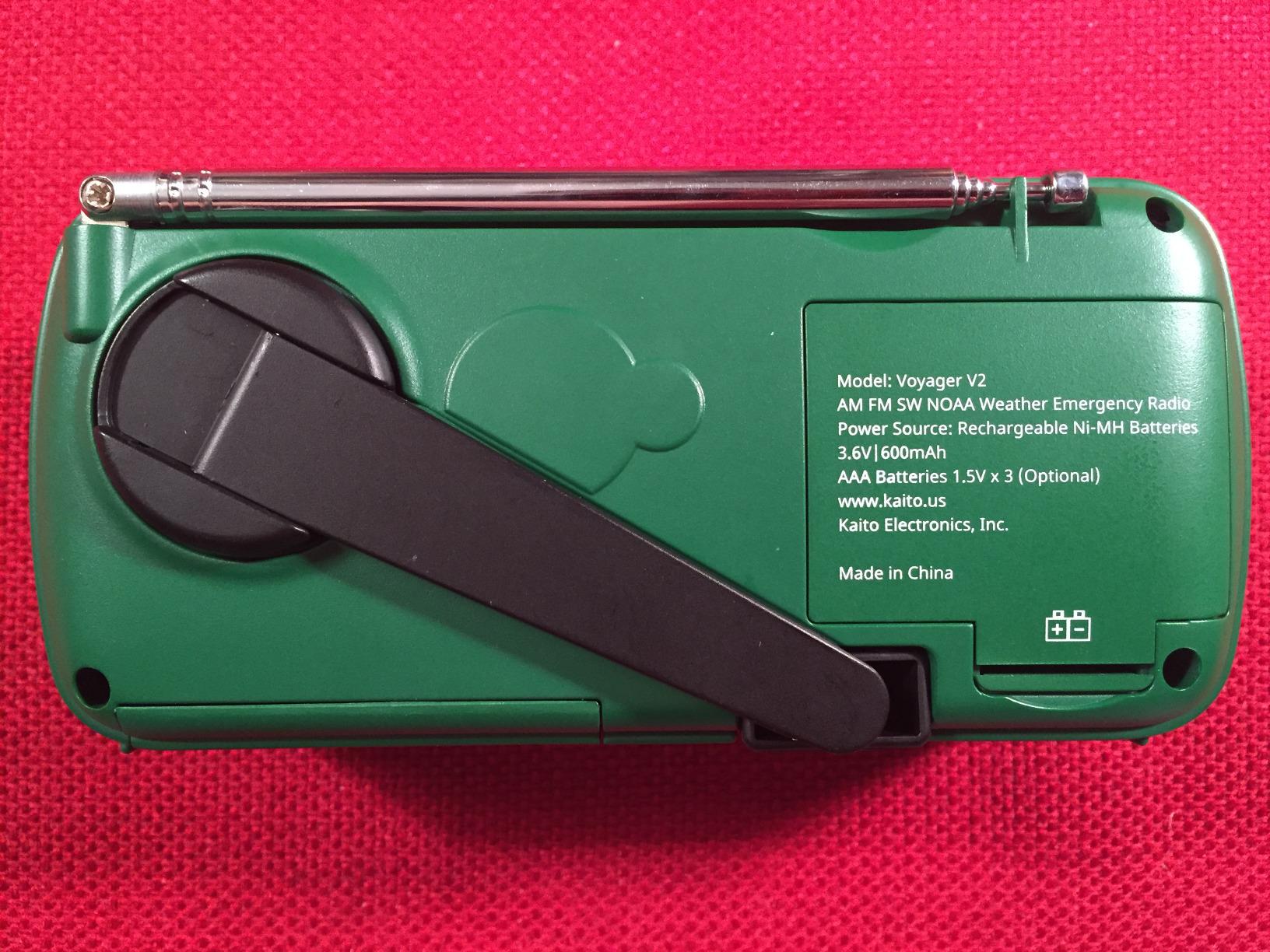 Best NOAA Portable Solar/Hand Crank AM/FM, Shortwave & NOAA Weather Emergency Radio with USB Cell Phone Charger & LED Flashlight (Green) customer photo 1