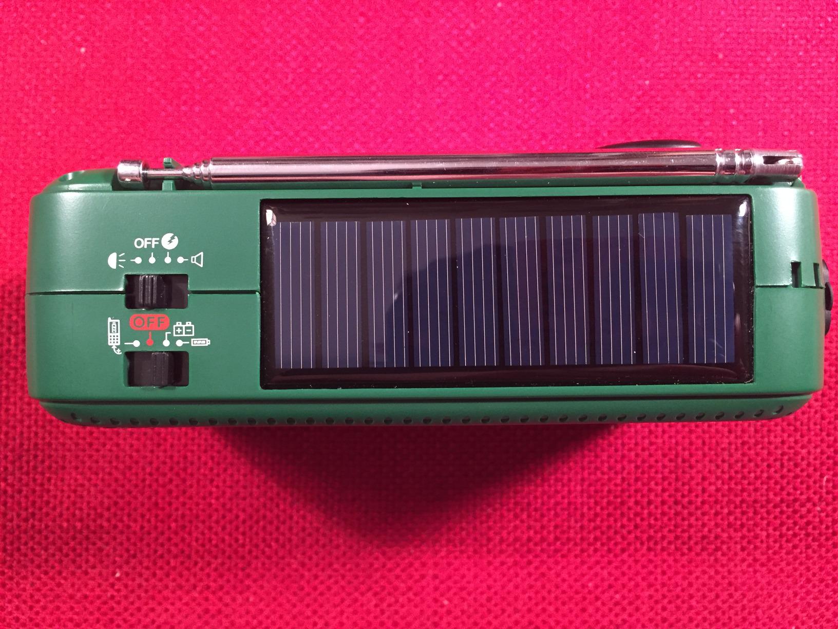Best NOAA Portable Solar/Hand Crank AM/FM, Shortwave & NOAA Weather Emergency Radio with USB Cell Phone Charger & LED Flashlight (Green) customer photo 2