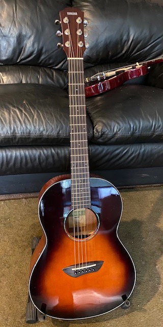 Yamaha CSF1M TBS Parlor Size Acoustic Guitar with Hard Gig Bag- Tobacco Brown Sunburst customer photo 1