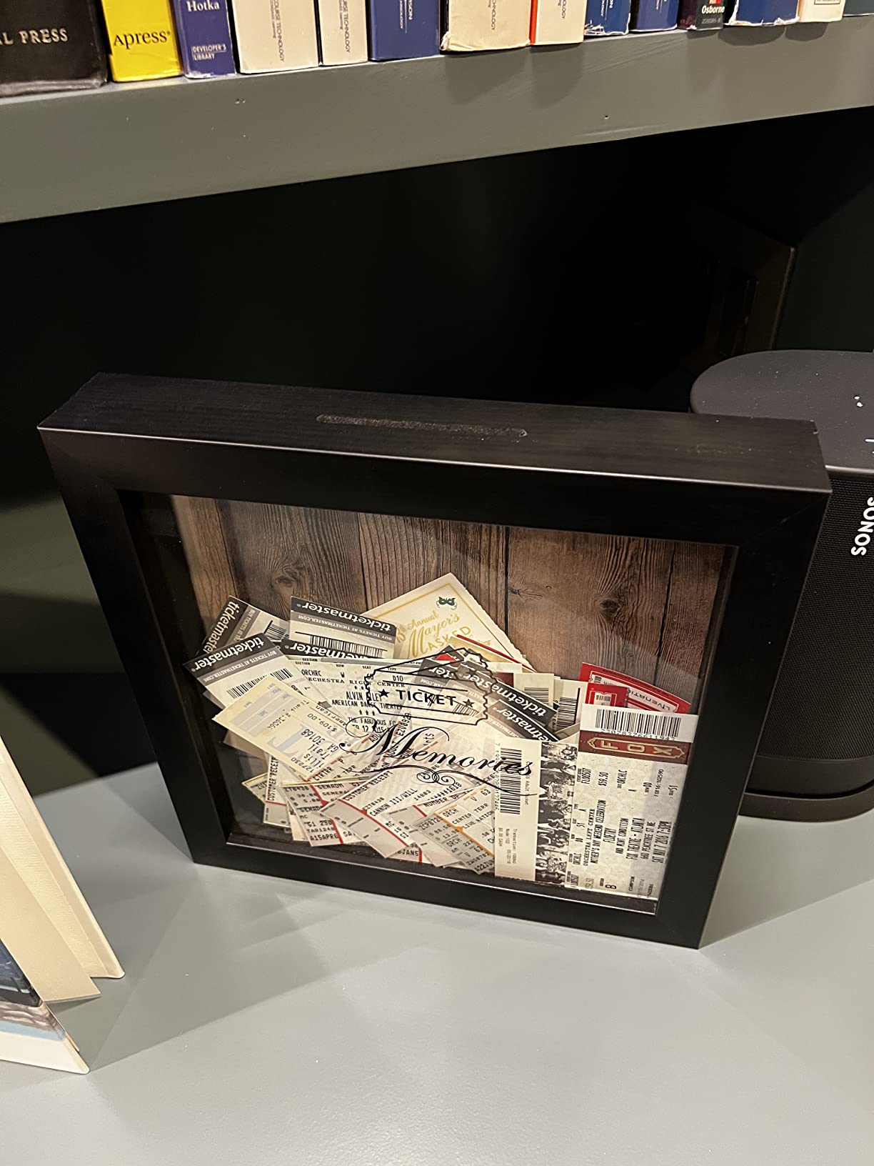 Lawrence Frames Black 10x10 Shadow Box Ticket Holder customer photo 2