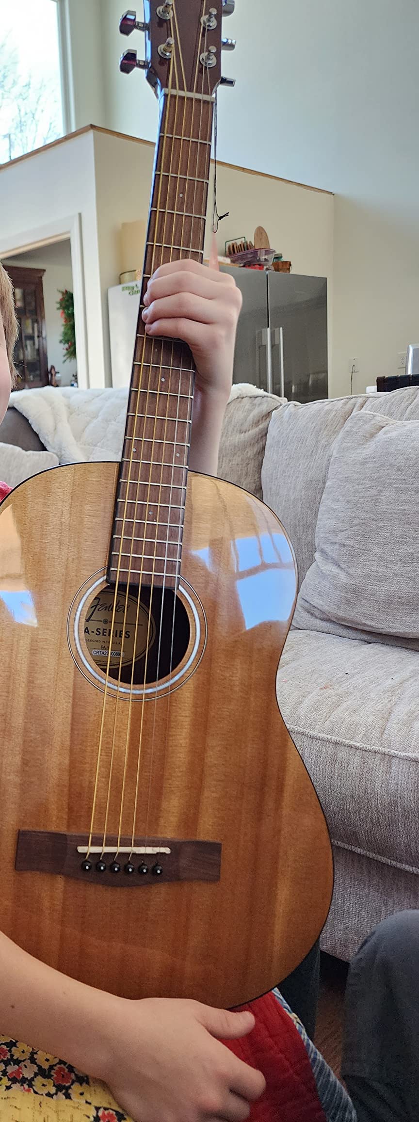 Fender FA-15 3/4 Scale Steel String Acoustic Guitar, with 2-Year Warranty, Natural, with Gig Bag customer photo 2