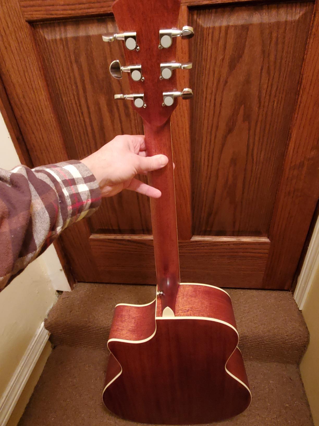Orangewood Rey Cutaway Style Acoustic Guitar with Mahogany Top customer photo 1