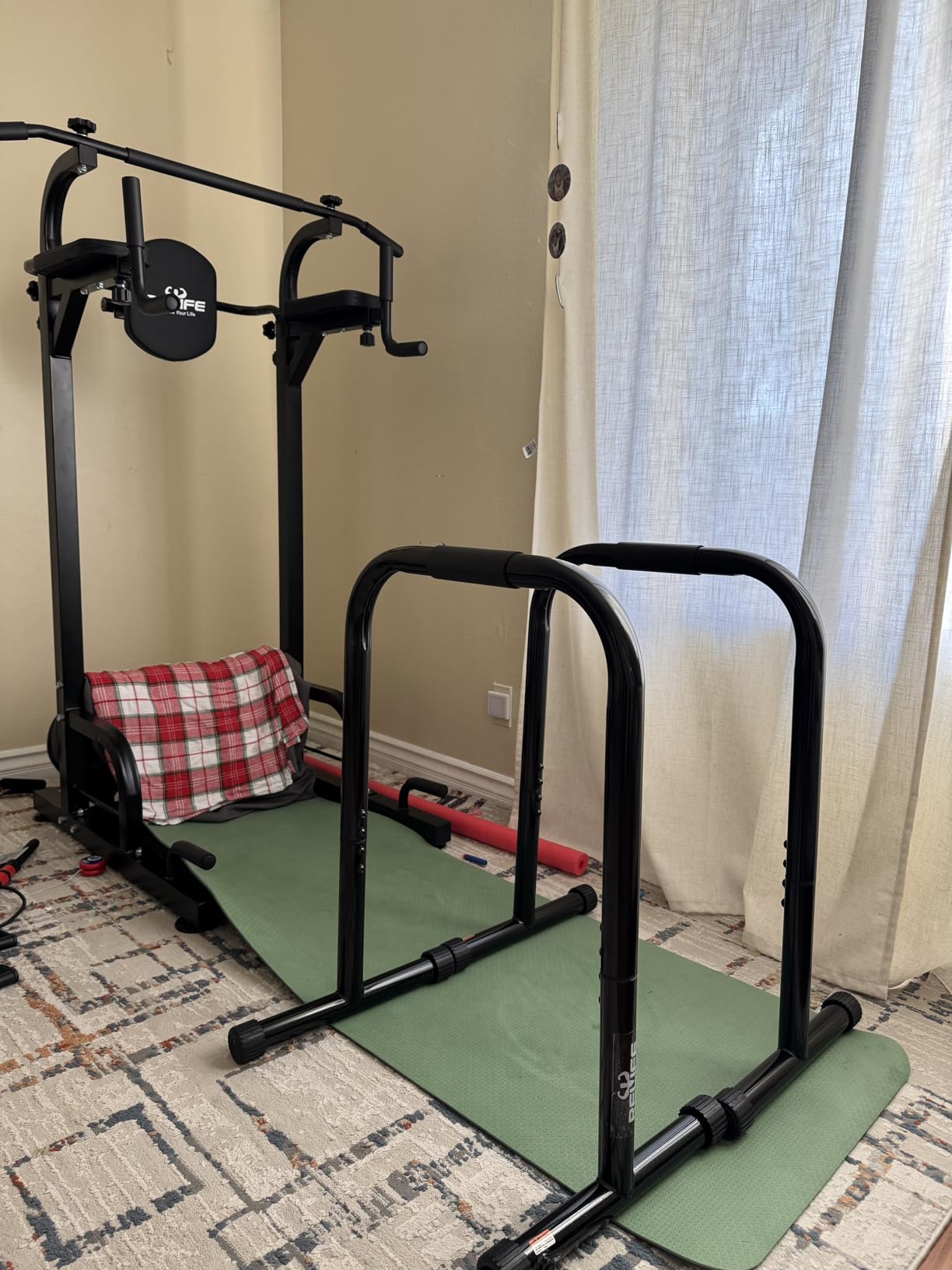 RELIFE REBUILD YOUR LIFE Dip Bar for Home Gym Training 400LBS Parallel Bars customer photo 2