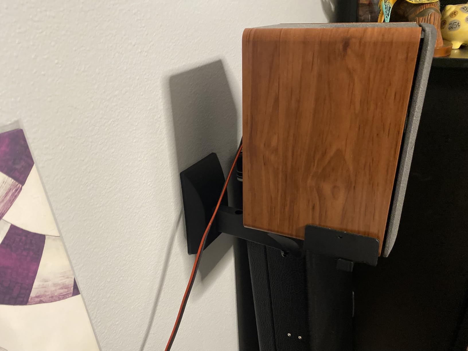 Edifier P12 Passive Bookshelf Speaker - 2-Way Speakers with Built-in Wall-Mount Bracket - Wood Color, Pair - Needs Amplifier or Receiver to Operate customer photo 1