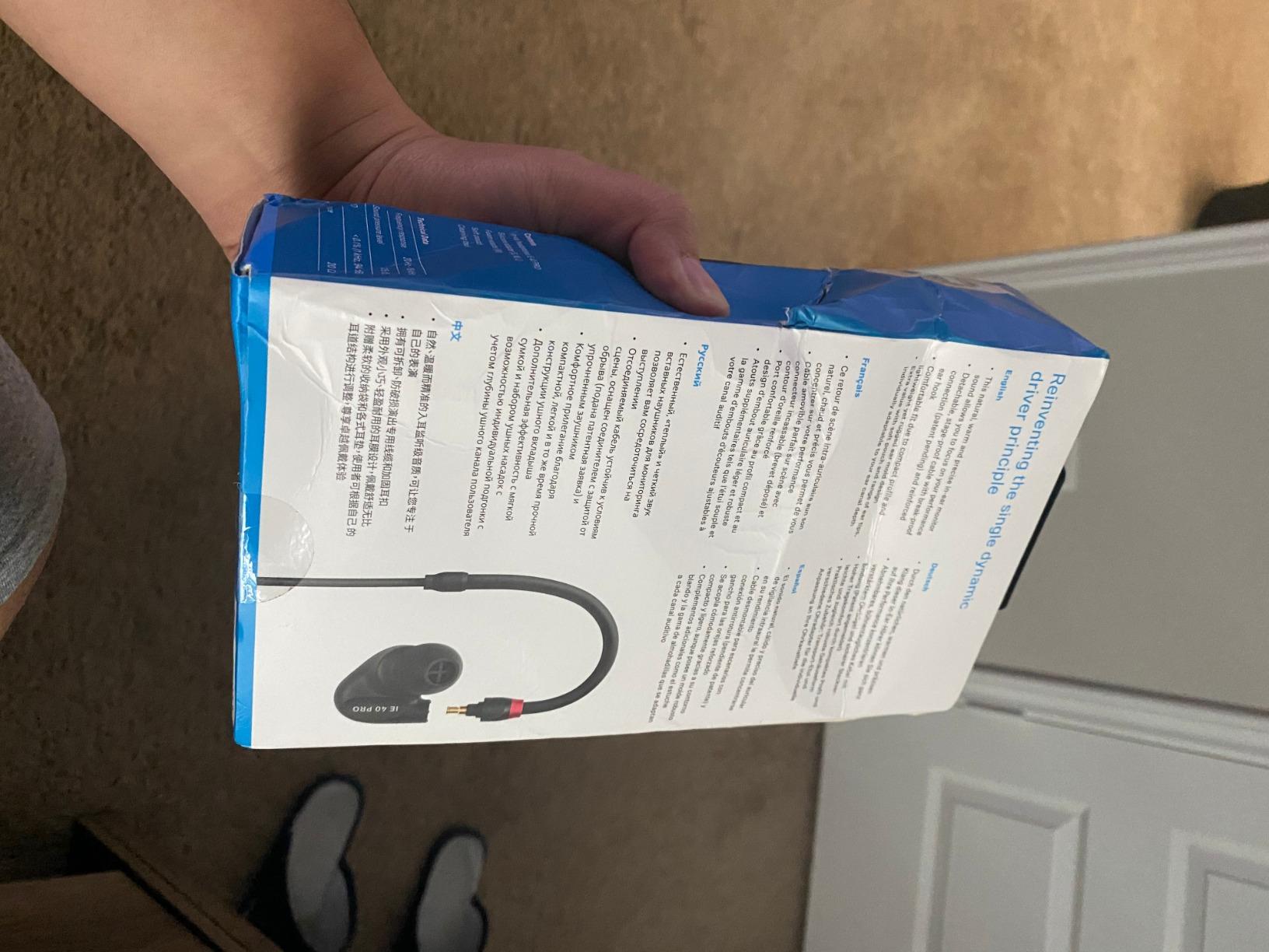 SENNHEISER IE 40 PRO, molded in ear dynamic monitors (Black) customer photo 2