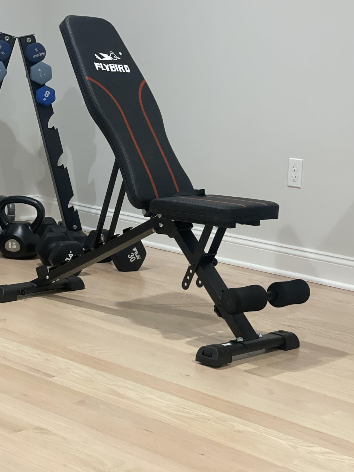 FLYBIRD Adjustable Weight Bench, Full Body Workout Bench for Home Gym customer photo 1