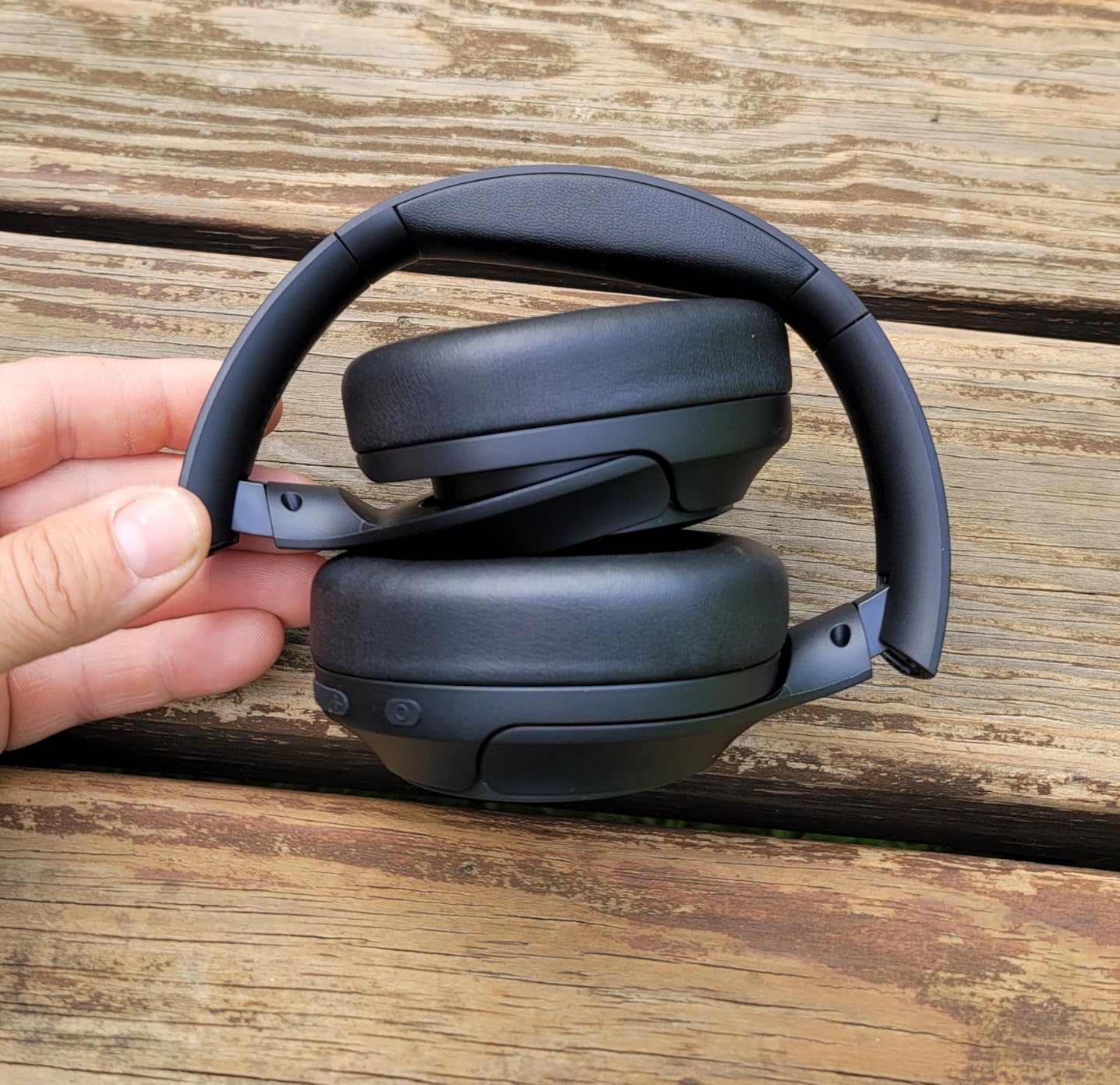 TOZO Hybrid Active Noise Cancelling Headphones, Hi Res Audio customer photo 1