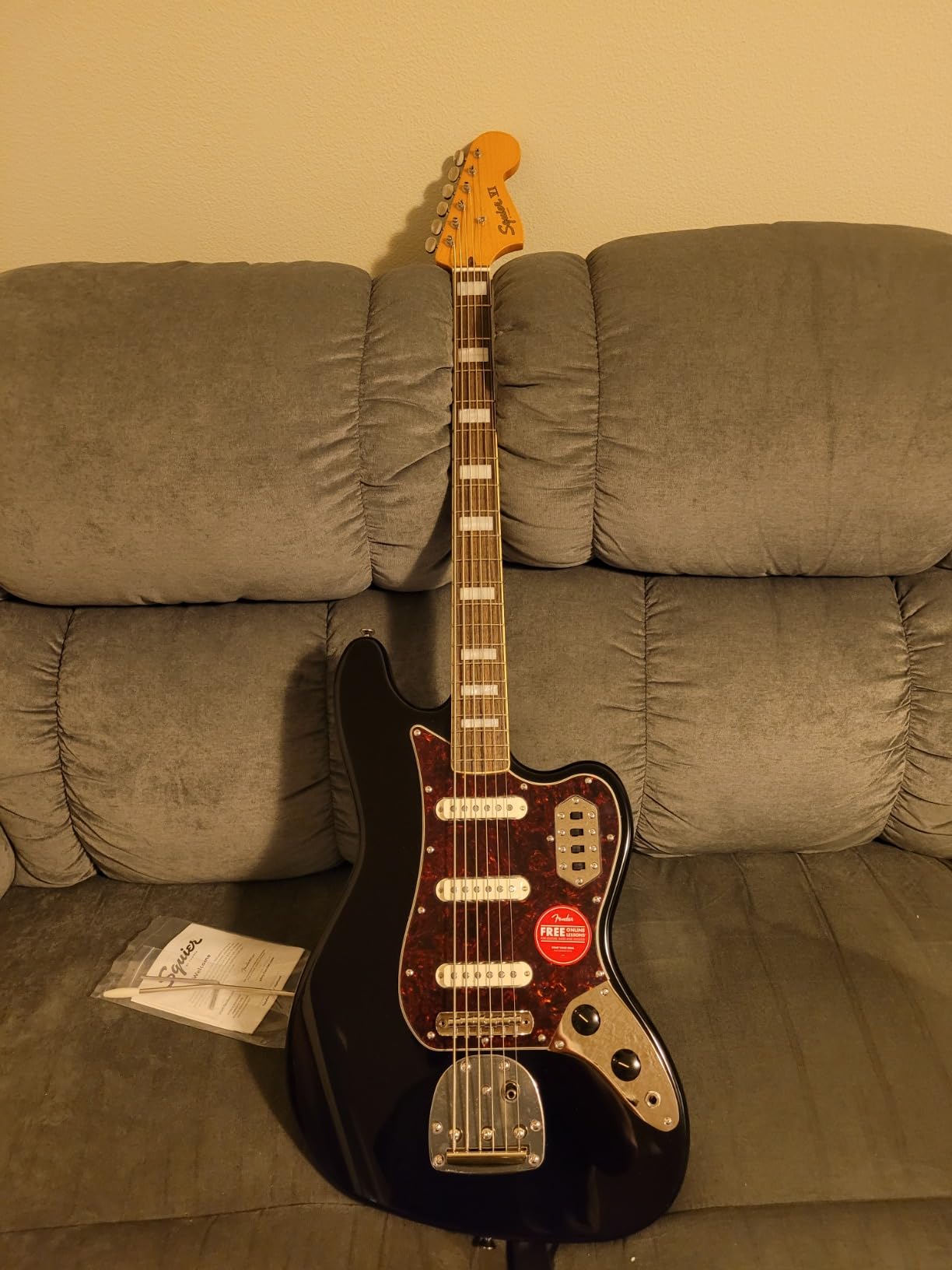 Squier Classic Vibe 6-String Bass VI, 3-Color Sunburst, Laurel Fingerboard customer photo 2