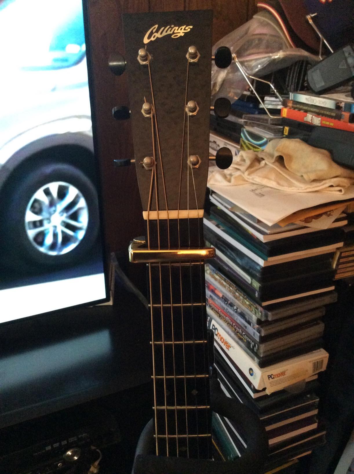 G7th Performance 3 6 String Black Guitar Capo - Groundbreaking Tension Control & Adaptive Radius Technology - The Perfect Capo for Acoustic and Electric Guitar - UK Designed customer photo 1