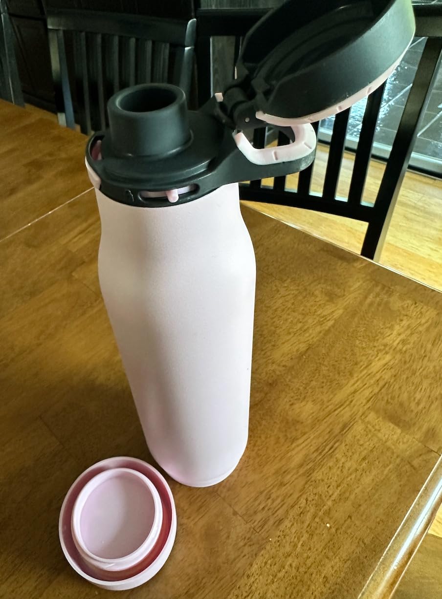 ZULU Ace 24oz Insulated Stainless Steel Water Bottle, Chug Spout, Ice Blue customer photo 2