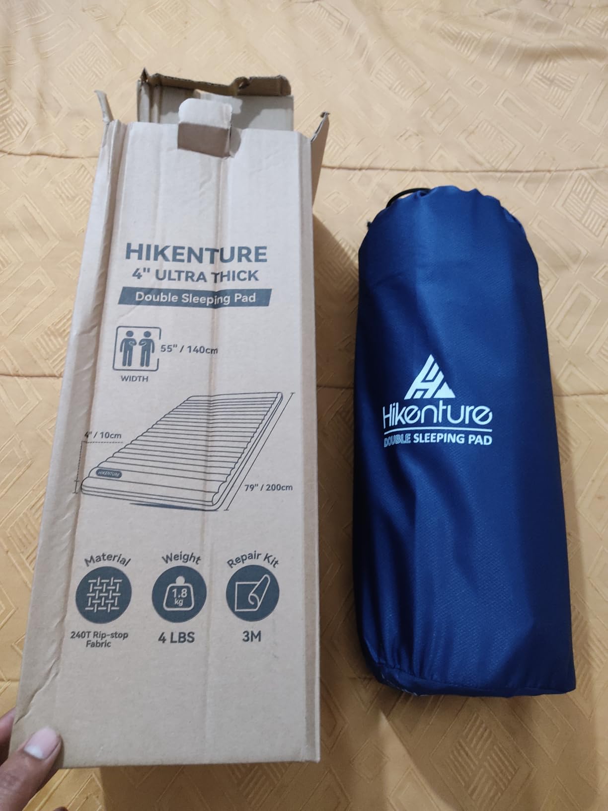 Hikenture Double Sleeping Pad for Camping, Ultralight 4