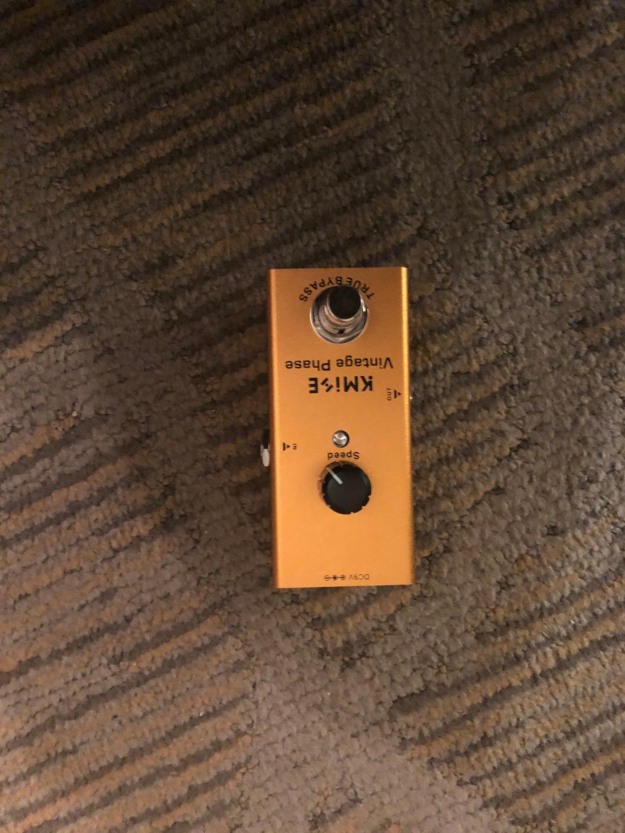 Kmise Vintage Phase Electric Guitar Effects Pedal,True Bypass,Tip‑Negative customer photo 1