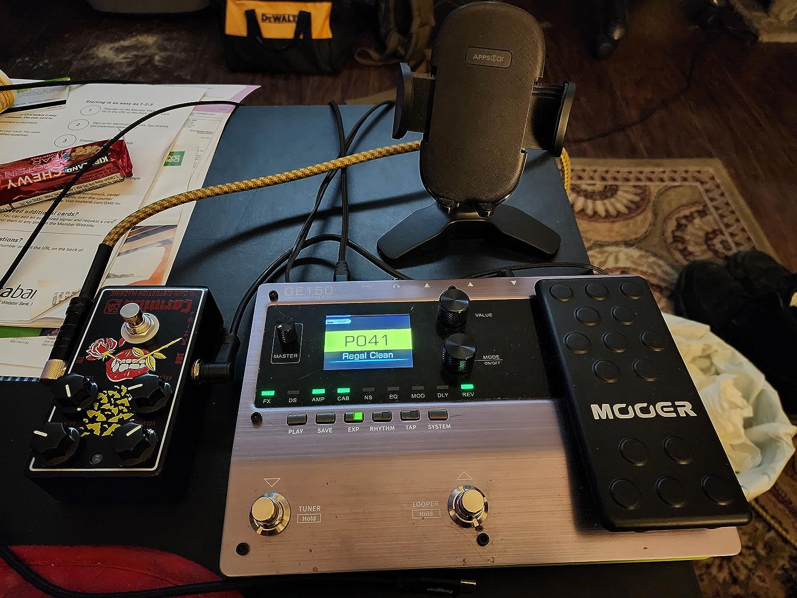 MOOER GE150 Electric Guitar Amp Modelling Multi Effects Pedal Portable Multi Effects Processor with Expression & IR Loading for Live show, Live Streaming, Home Studio, Guitar Practice customer photo 2
