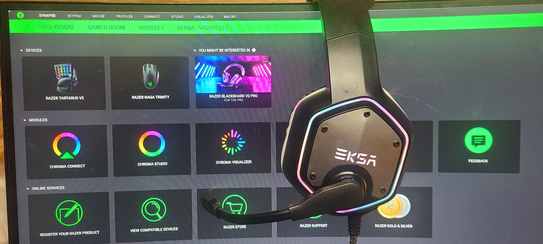 EKSA E1000 USB PC Gaming Headset with Mic, 7.1 Surround Sound customer photo 2