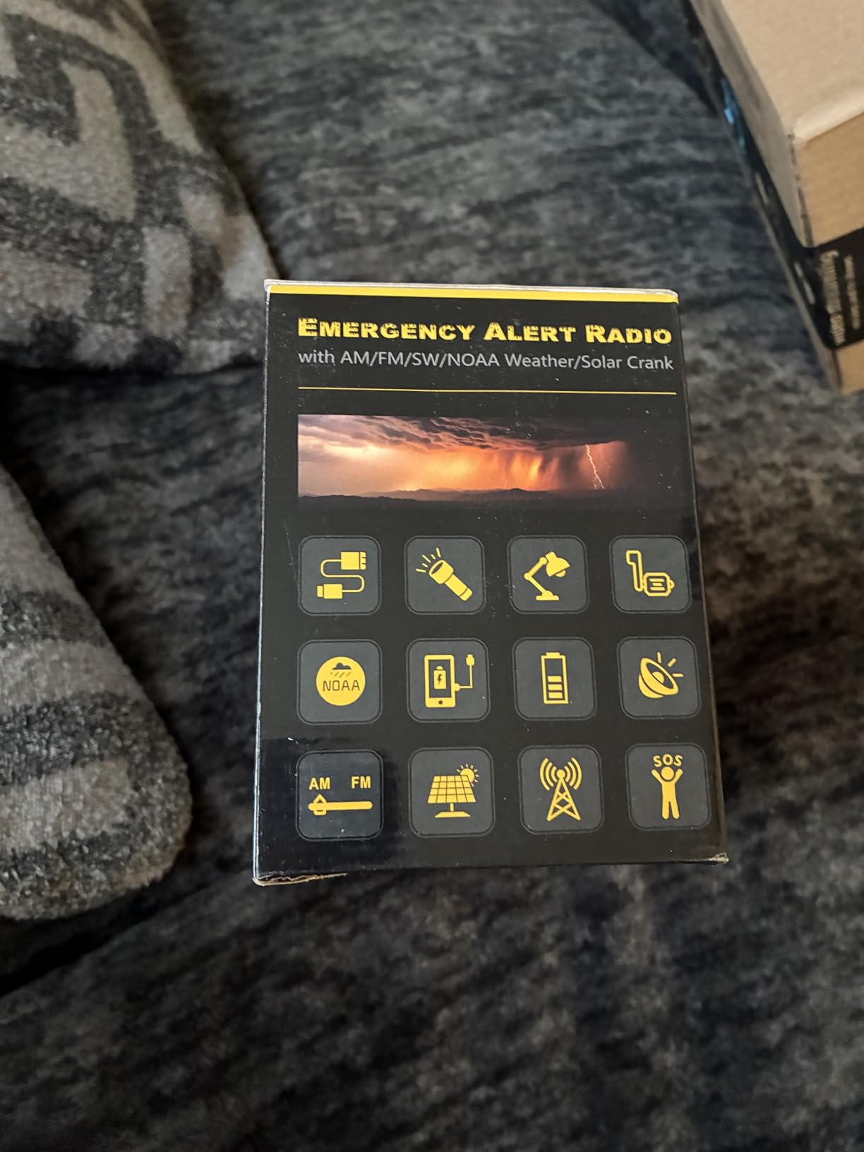 NOAA Weather Radio FM AM Shortwave, Emergency Radio 5000mAh Solar Crank customer photo 1